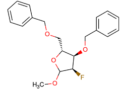 (2R,3R,4R)-3-(benzyloxy)-2-(benzyloxymethyl)-4-fluoro-5-methoxy-tetrahydrofuran